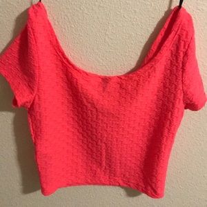 H&M Divided Bright XS Pink Top